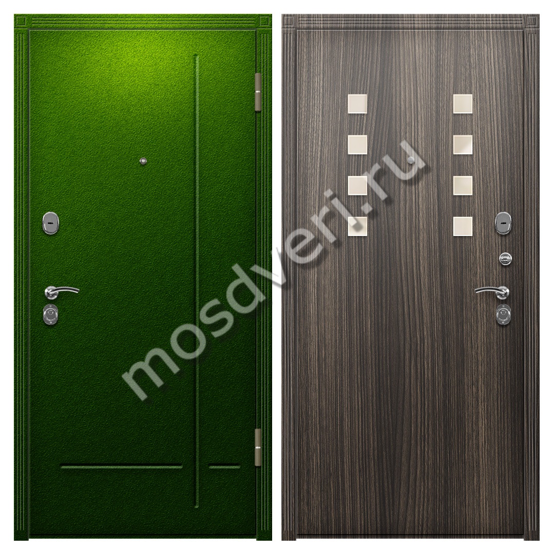 Утепленная уличная дверь порошковое напыление и МДФ - купить от производителя Мосдвери Утепленная уличная дверь порошковое напыление и МДФ