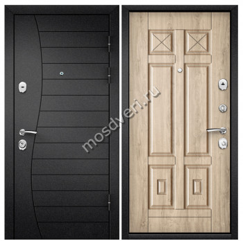 Черная входная дверь в квартиру CHD-10 - купить от производителя Мосдвери Черная входная дверь в квартиру CHD-10