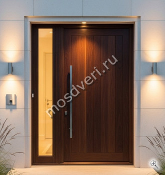 Большая входная дверь коричневая - купить от производителя Мосдвери Большая входная дверь коричневая