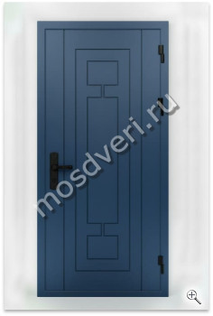 Темно-синяя дверь входная с нержавеющим порогом - купить от производителя Мосдвери Темно-синяя дверь входная с нержавеющим порогом